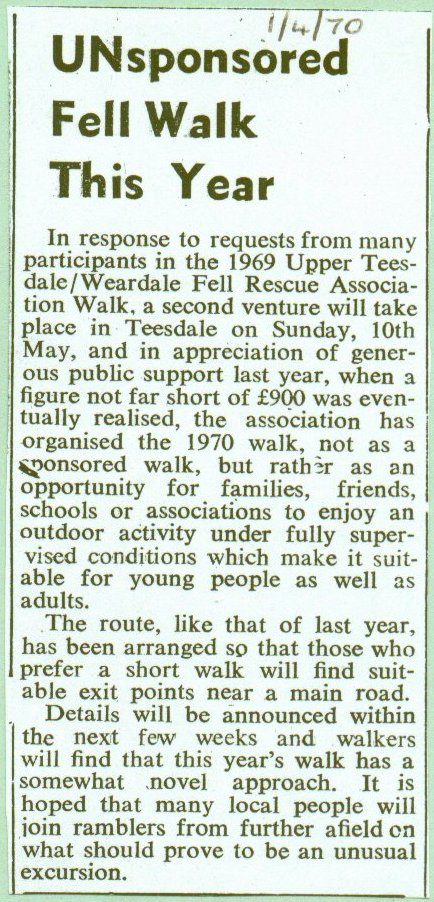  UNsponsored fell walk this year

fundraising