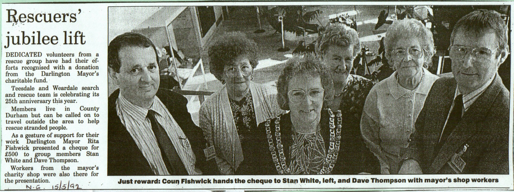 Rescuer's jubilee lift