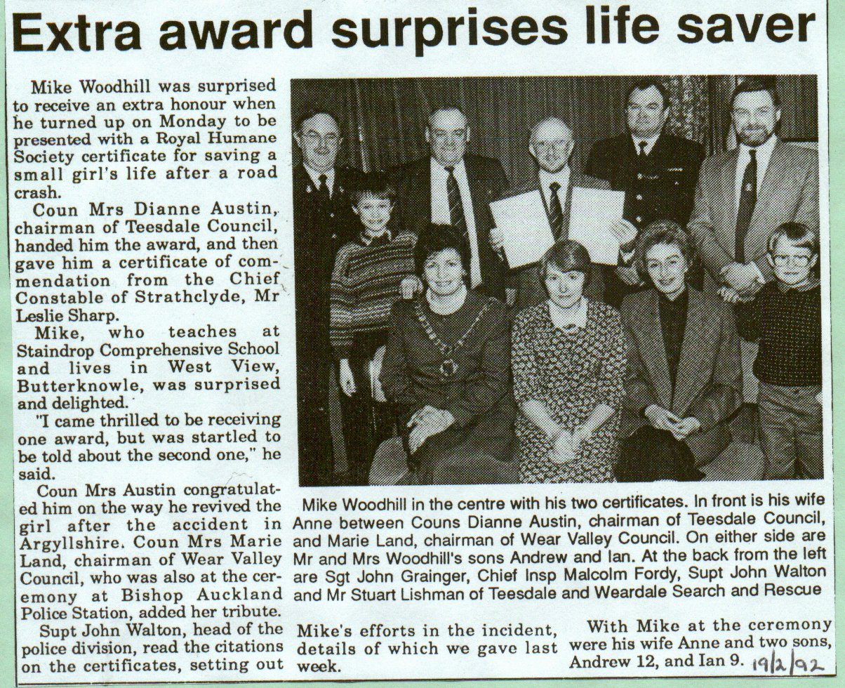 Extra award surprises life saver